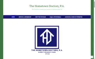 The Hometown Doctors website