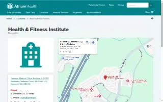 Health & Fitness Institute website