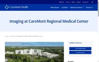 Imaging at CaroMont Regional Medical Center website
