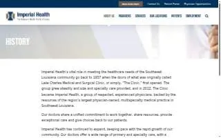 Lake Charles Medical and Surgical Clinic website