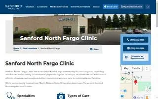 Sanford North Fargo Clinic website