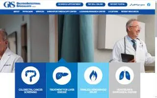 GastroIntestinal Specialists, A.M.C. - Bossier City website