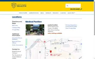 UTMC Medical Pavilion website