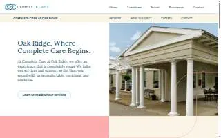 Complete Care at Oak Ridge of Charleston website