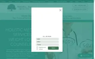 Holistic Medical Services and Counseling of Charleston website