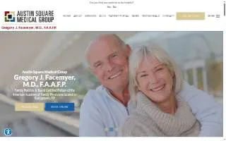 Austin Square Medical Group: Gregory Facemyer, M.D., F.A.A.F.P. website