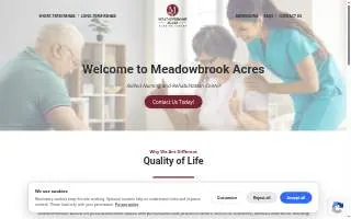 Meadowbrook Acres Nursing Center website