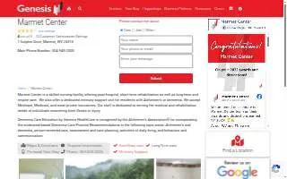 Marmet Center website