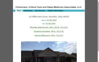 Pulmonary, Critical Care & Sleep Medicine Associates, LLC website