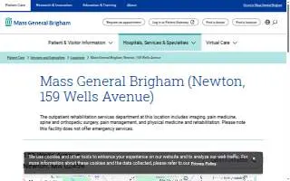 Mass General Brigham (Newton, 159 Wells Avenue) website