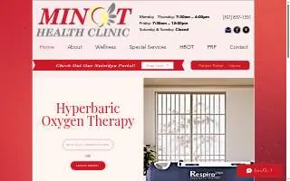 Minot Health Clinic website