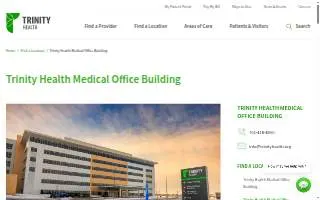 Trinity Health Medical Office Building (MOB) website