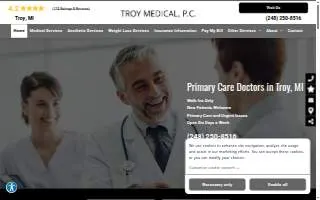 Troy Medical, P.C. website