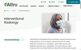 Altru's Interventional Radiology website
