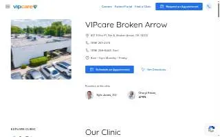 VIPcare Broken Arrow website