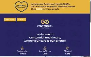 Centennial Health website
