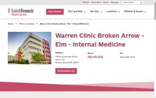 Warren Clinic Broken Arrow - Elm - Internal Medicine