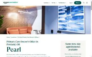 One Medical Primary Care Clinic - Pearl website