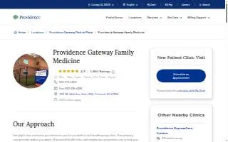 Providence Gateway Family Medicine - Portland website