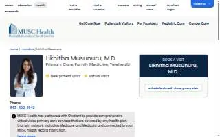 Likhitha Musunuru, MD website