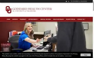 OU Goddard Health Center- Norman Campus website