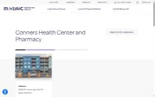 Mosaic Community Health - Conners Health Center website