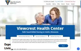 Viewcrest Health Center website