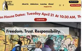 City As School website