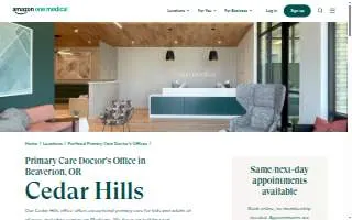 One Medical Primary Care Clinic - Cedar Hills website