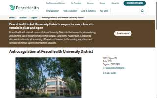 Anticoagulation at PeaceHealth University District