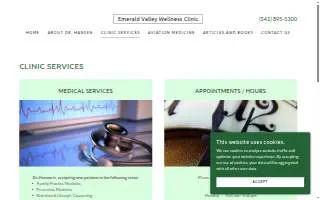 Emerald Valley Medical Services website