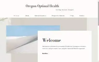 Oregon Optimal Health website