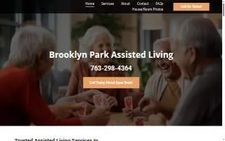 Brooklyn Park Assisted Living website