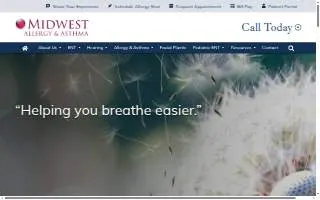 Midwest Allergy & Asthma website