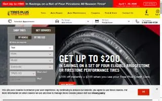Tires Plus of Tallahassee website
