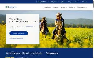 Providence Heart Institute - Missoula website
