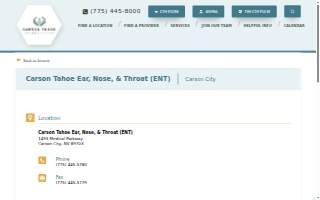 Carson Tahoe Ear, Nose, & Throat (ENT)