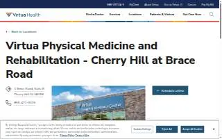Virtua Physical Medicine & Rehabilitation - Cherry Hill at Brace Road website