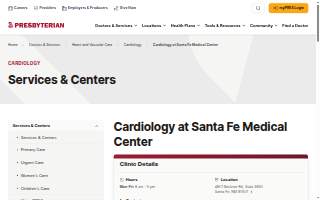 Presbyterian Santa Fe Medical’ Center Physician office building Cardiology