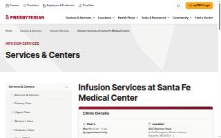 Presbyterian Infusion Services in Santa Fe at Santa Fe Medical Center