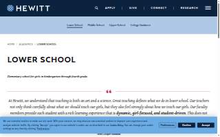 The Hewitt School - Lower School