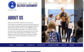 School of the Blessed Sacrament - Early Childhood/Lower School website