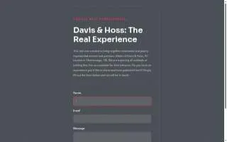 Davis & Hoss, PC of Chattanooga website