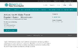 Atrium Health Wake Forest Baptist Infusion - Westchester
