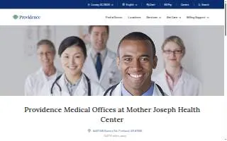 Providence Medical Offices at Mother Joseph Health Center website