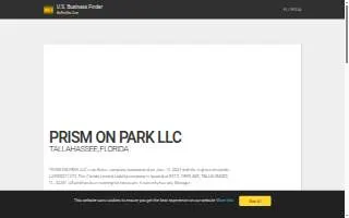 Prism on Park website