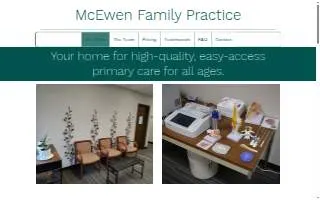 McEwen Family Practice website
