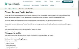 Peacehealth Medical Grp Family Prctce