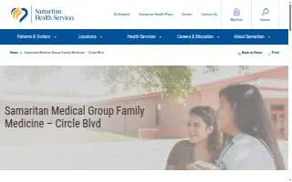 Samaritan Medical Group Family Medicine - Circle Blvd website