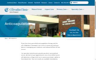 The Corvallis Clinic - Anticoagulation